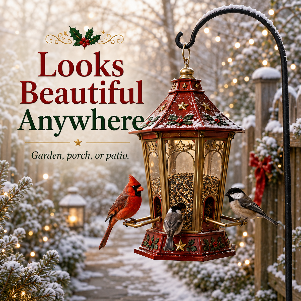 🎄 Christmas Bird Feeder Collection™ – Feestelijke hangende voederbakken voor wilde vogels