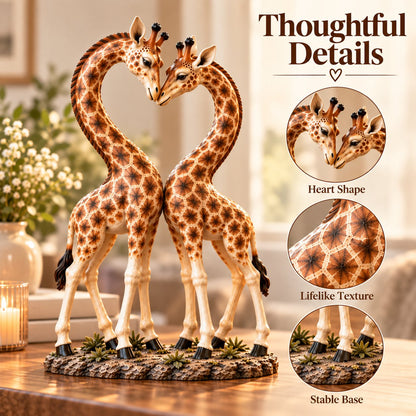 💕🎁Samen is het leuker – Giraffenhart-sculptuur 🦒♡🦒 (✨Bij aankoop van 2 stuks gratis verzending)