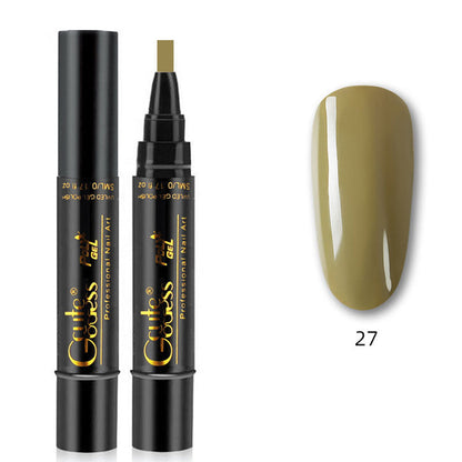 Eén-stapslijm drie-in-één nagellak gelpen