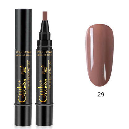 Eén-stapslijm drie-in-één nagellak gelpen