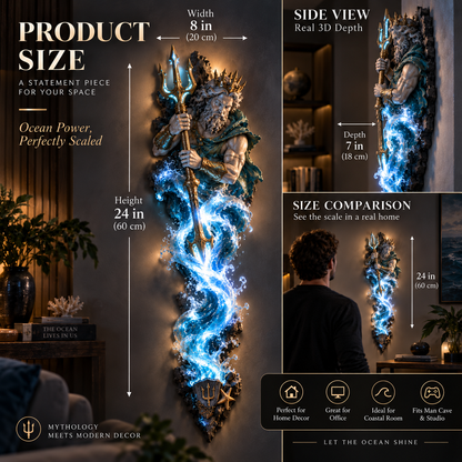 ⏰ Beperkte voorraad 50% KORTING  ⚡🌊 Collectie wandlampen met mythologische beelden 🏛️✨