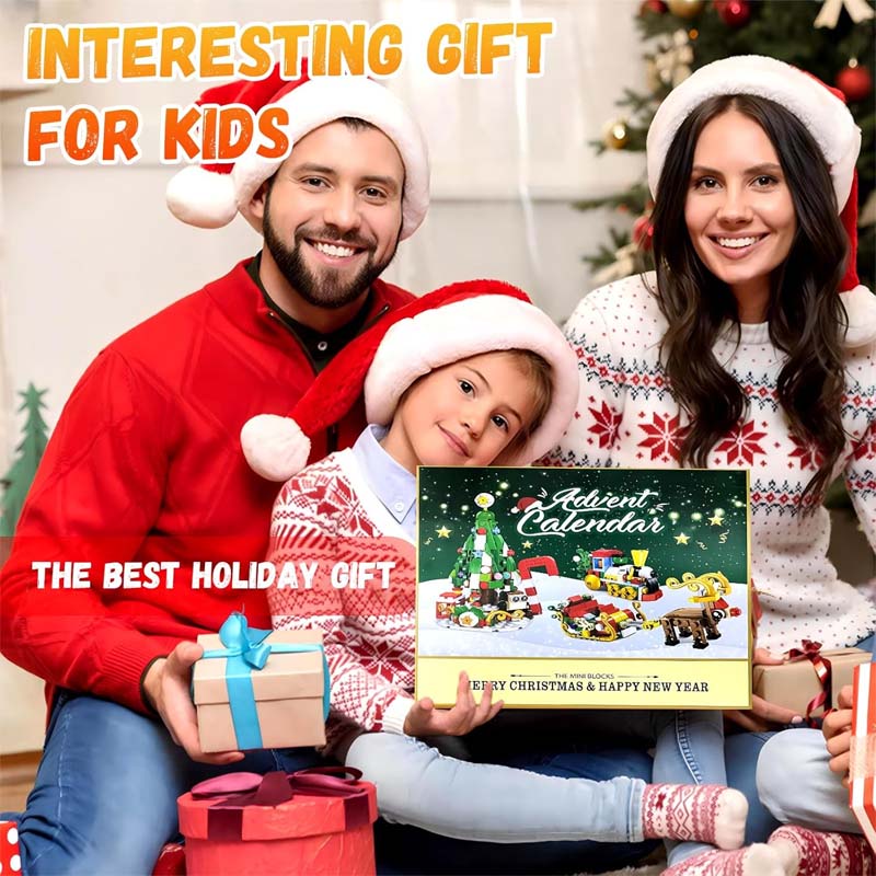 Kerst DIY-bouwstenen blinde doos