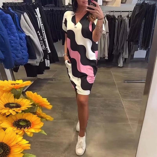 ⭐Tijdelijke aanbieding 45% KORTING🎁V-hals taille jurk