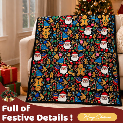 Color-Your-Own Christmas Blanket