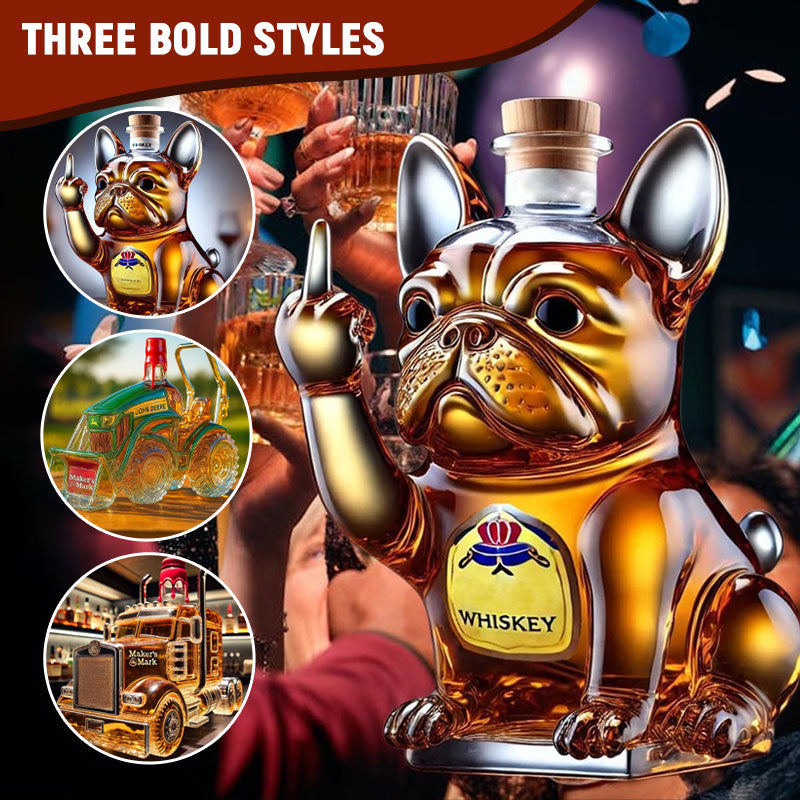 🥃Creatief gevormde whiskyfles
