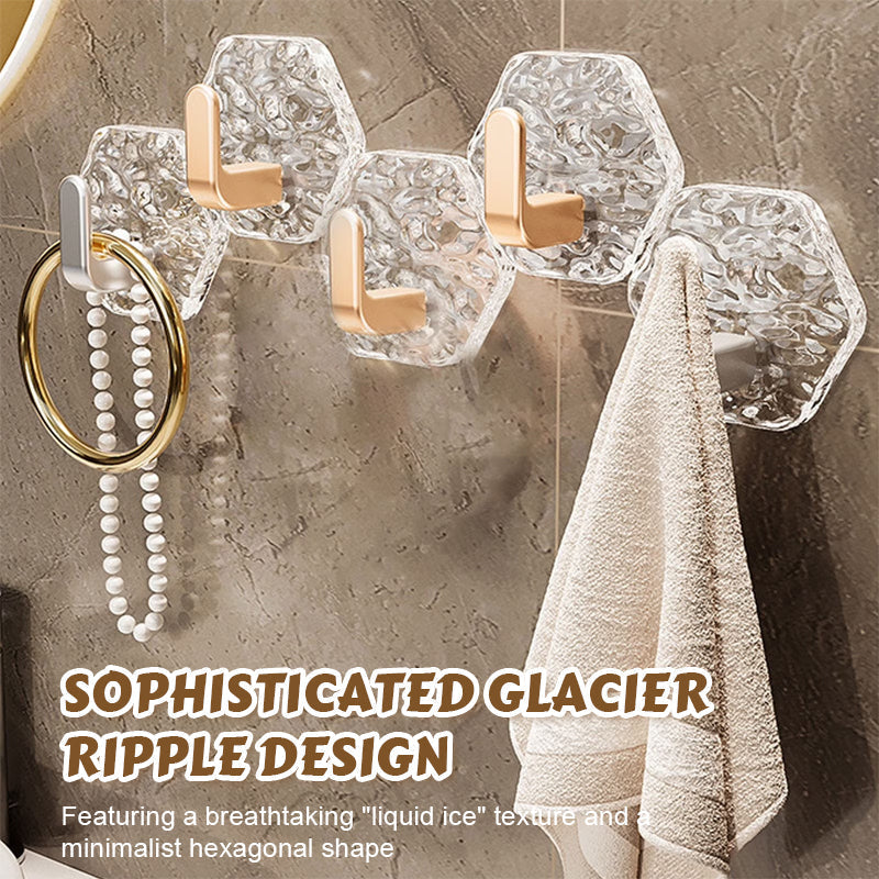 Luxe, glanzende, zelfklevende haken met golfpatroon