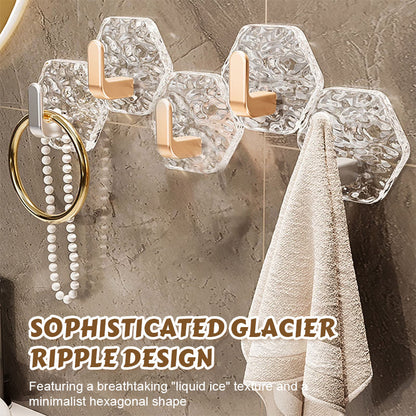 Luxe, glanzende, zelfklevende haken met golfpatroon