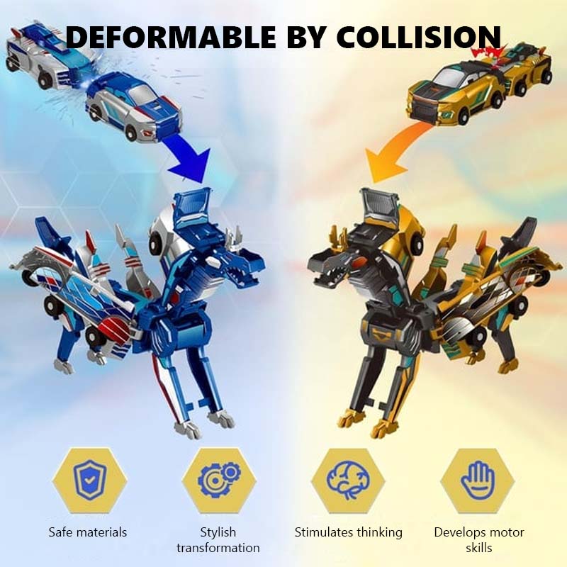 Nieuw product 2025 💥 Collision Transforming Dinosaur Car Toy