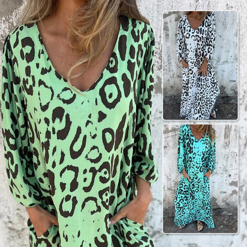 🥰Beperkte tijd aanbieding 48% KORTING🎁Luipaardprint jurk