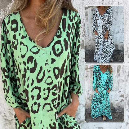 🥰Beperkte tijd aanbieding 48% KORTING🎁Luipaardprint jurk