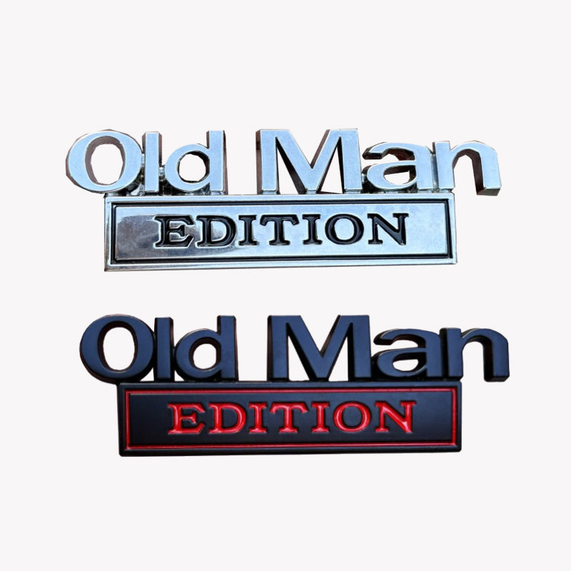 🚗 Old Man Edition auto embleem