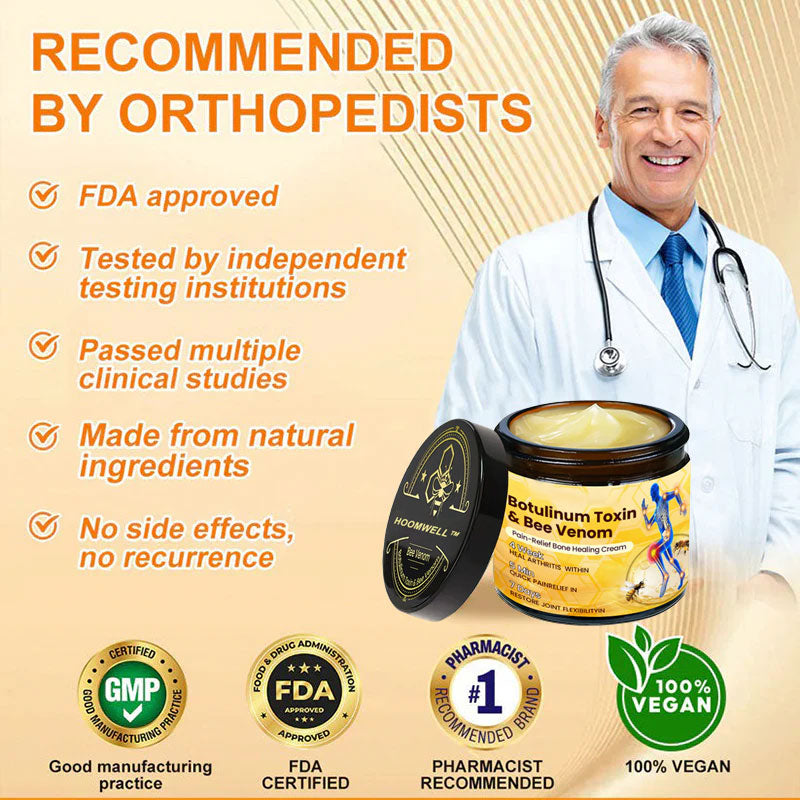 ⏰FLASH SALE: 59% KORTING🔥HOOMWELL™ Botox en bijengif pijnstillende bothelende crème