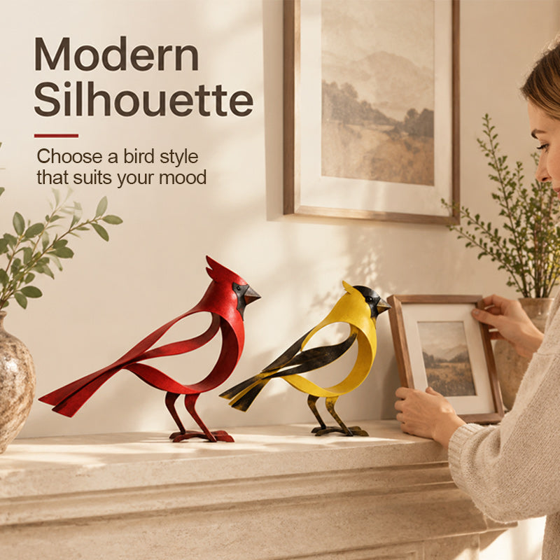 🕊️Metalen vogelsculptuur voor interieurdecoratie