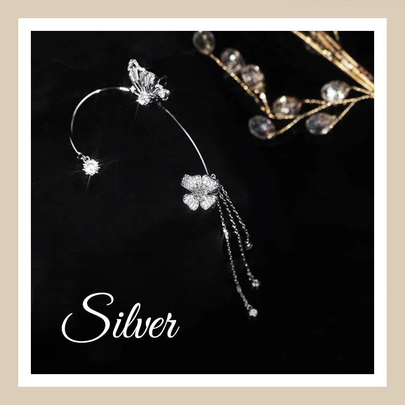 💎🦋 Zirkonia oorbellen met vlinderpoo💖💎