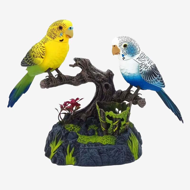 🐦🥰Interactief speelgoed met stemgestuurde tjilpende vogel