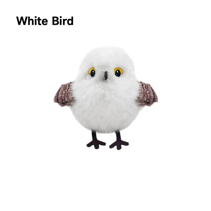 Levensgroot interactief kattenspeeltje in de vorm van een vogel