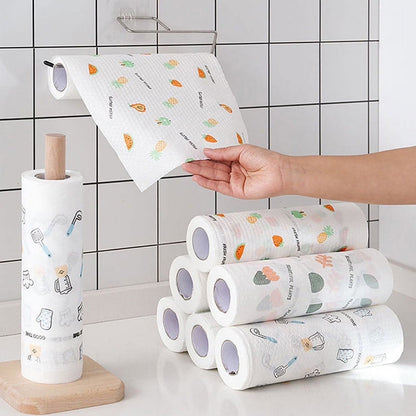 🔥 Rol met 50 herbruikbare schoonmaakdoekjes – Was ze, gebruik ze opnieuw en maak meer schoon voor minder geld 🌿