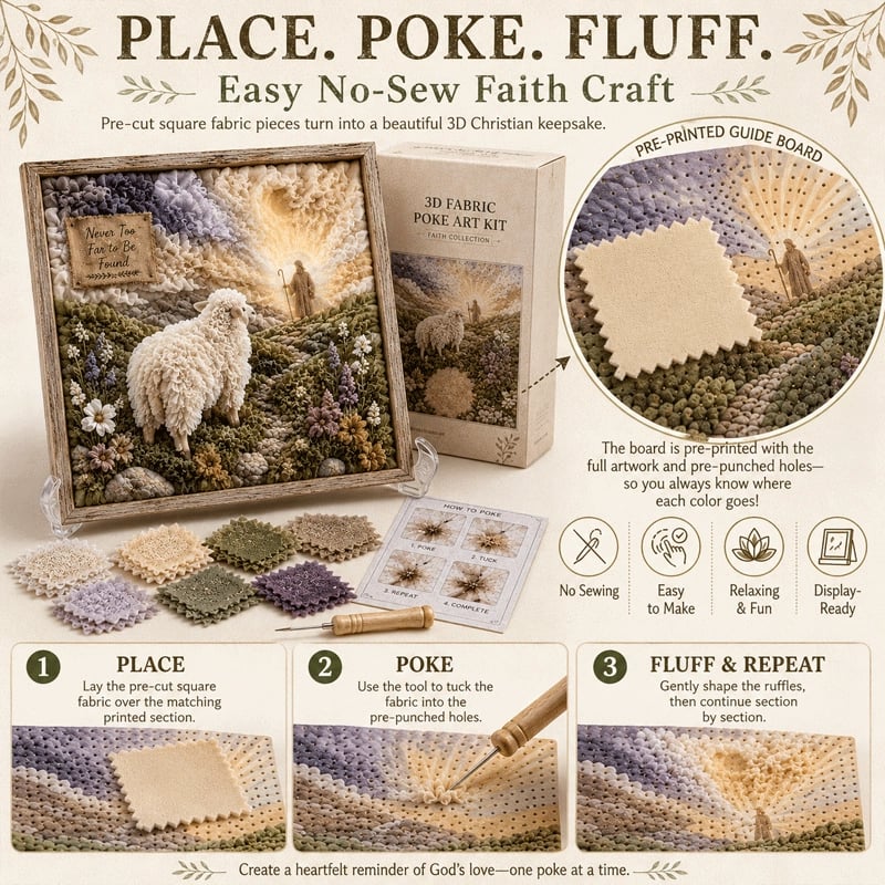 🔥 Laatste dag: 49% KORTING - ✝️ 3D-poke-art-set met christelijke motieven (📦 Bij aankoop van 2 stuks gratis verzending)