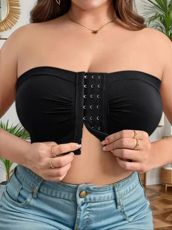 💞Grote strapless bh met ademende sluiting aan de voorkant
