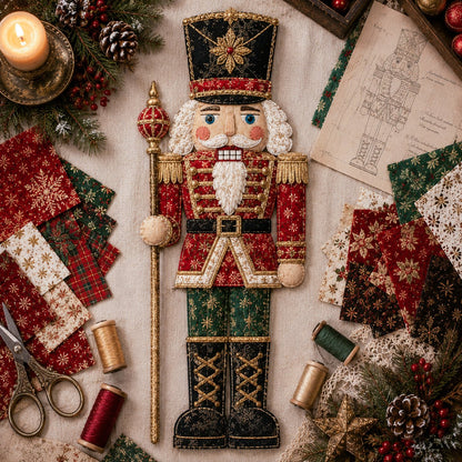 🔥LAATSTE DAG 49% KORTING - 🎅DIY-decoratieset met kerstpatchworkstof – Prachtige resultaten, geen ervaring nodig