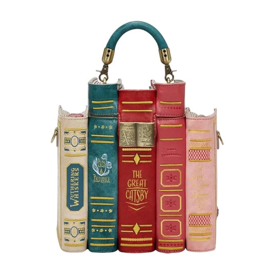 🔥2026 TOPAANBIEDING 49% KORTING 📚 Vintage handtas in de vorm van een stapel boeken
