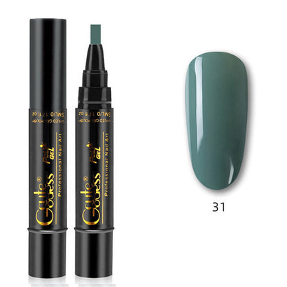 Eén-stapslijm drie-in-één nagellak gelpen