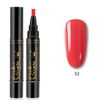 Eén-stapslijm drie-in-één nagellak gelpen