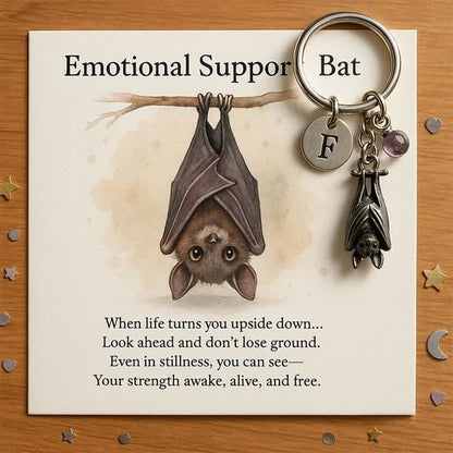 🦇Emotionele steun Bat Inspirerende sleutelhange