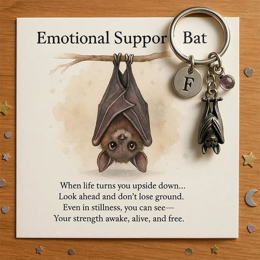 🦇Emotionele steun Bat Inspirerende sleutelhange
