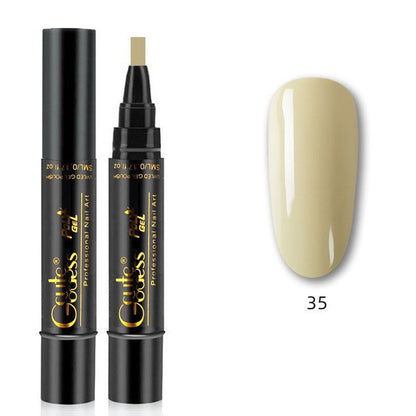 Eén-stapslijm drie-in-één nagellak gelpen