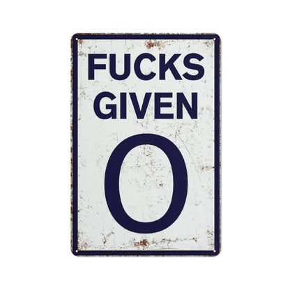 Grappig vintage metalen bordje – Parodie op snelheidslimiet, decoratie voor garage of mancave