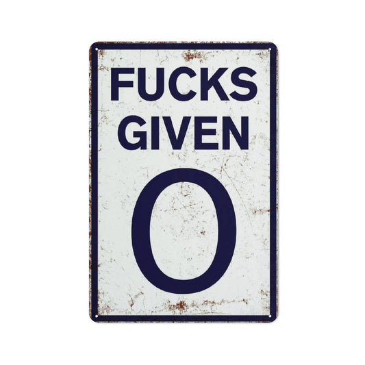 Grappig vintage metalen bordje – Parodie op snelheidslimiet, decoratie voor garage of mancave