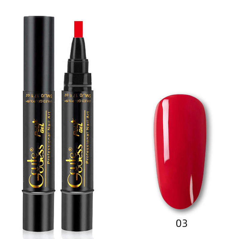 Eén-stapslijm drie-in-één nagellak gelpen