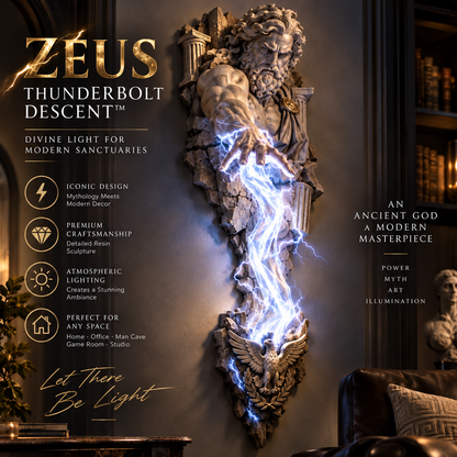 ⏰ Beperkte voorraad 50% KORTING  ⚡🌊 Collectie wandlampen met mythologische beelden 🏛️✨