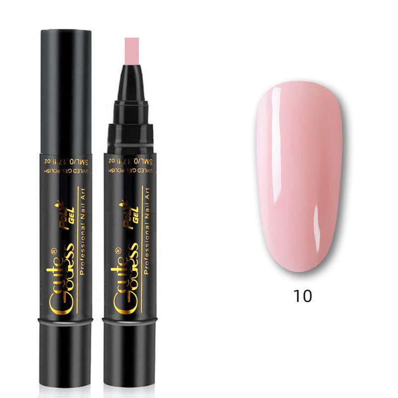 Eén-stapslijm drie-in-één nagellak gelpen