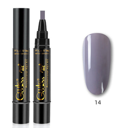 Eén-stapslijm drie-in-één nagellak gelpen