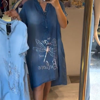 🌟Tijdelijke aanbieding 45% KORTING🎁Bedrukte Losse Jurk