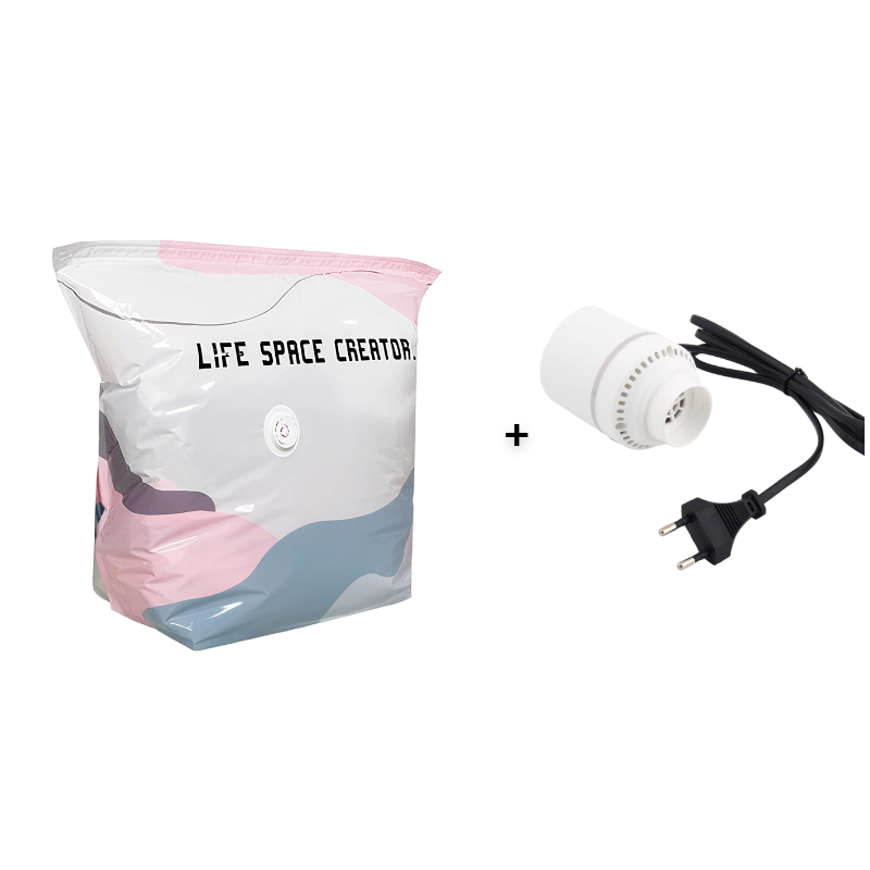 🧳💨 Vacuümzakken voor opslag, geen pomp nodig – gewoon indrukken om te sluiten, geen pomp vereist. Bespaart 80% ruimte. 🛏️🗄️