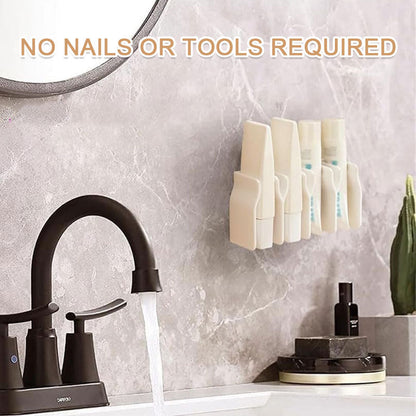 🎁Een must-have voor het hele gezin🏠Wandgemonteerd wasrek zonder stoten