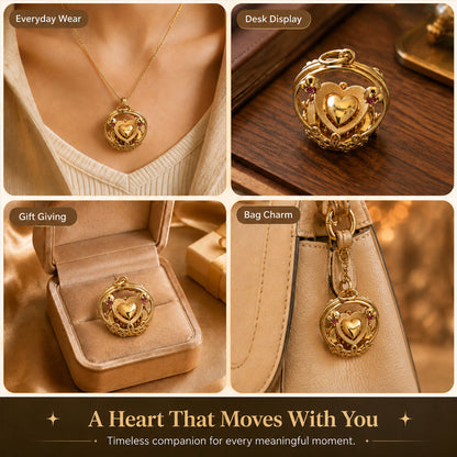 💛 Ketting met hartvormig hangertje in vintage-stij