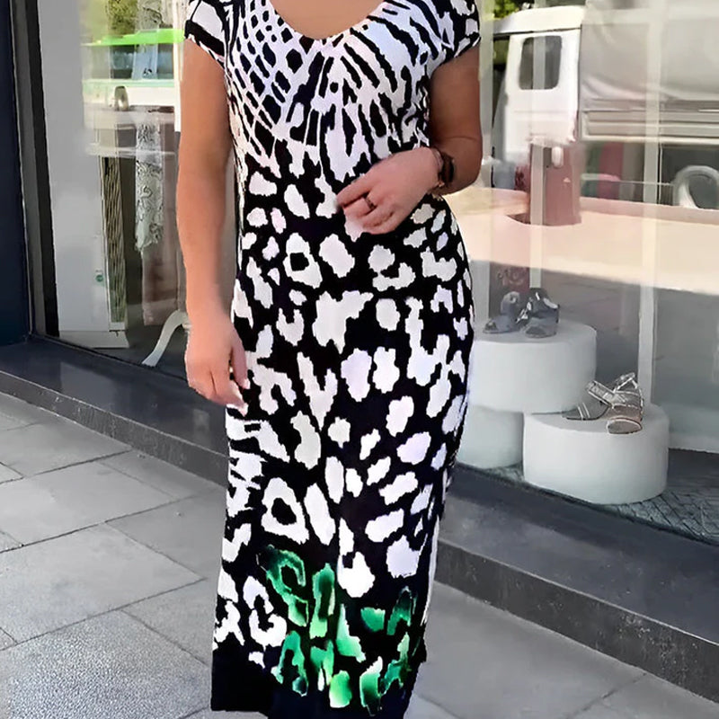 🌸 Modieus gedrukte lange jurk | Los en luchtig ✨ Modieus gedrukte lange jurk