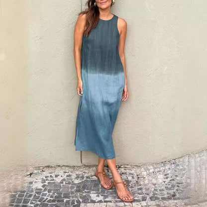 ✨Nieuwe producten Hot Sale 35% KORTING🎁Mouwloze Split Ombre Jurk