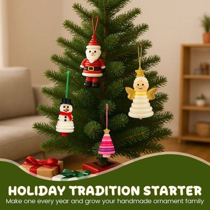 ☃️ DIY knoop sneeuwpop ornament kit