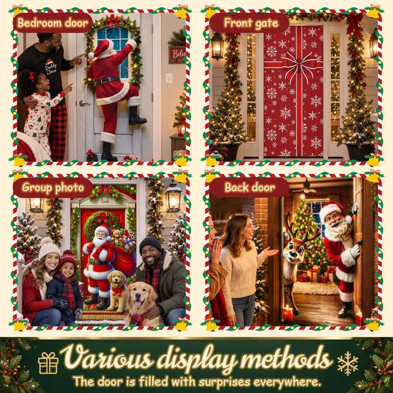 Nieuwe kerstdeurversiering – Feestelijke decoratie voor de feestdagen & deurversierin
