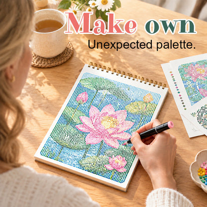🎨Letter Dot Art Coloring Book — 30 Hidden Pictures, No Drawing Skills Needed, Screen-Free Relaxation