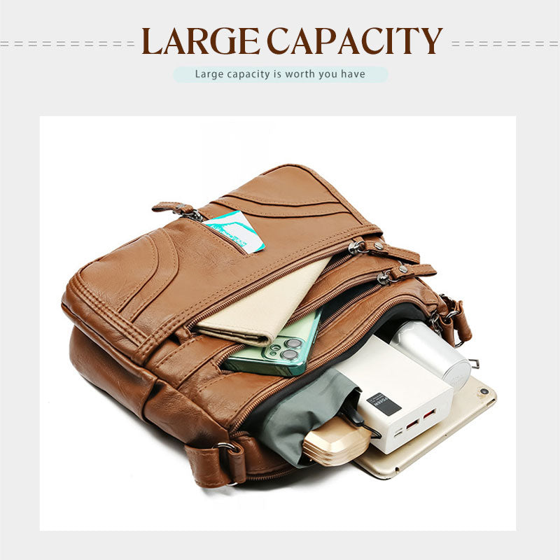 👜✨ Stijlvolle Crossbody Schoudertas met Grote Capaciteit