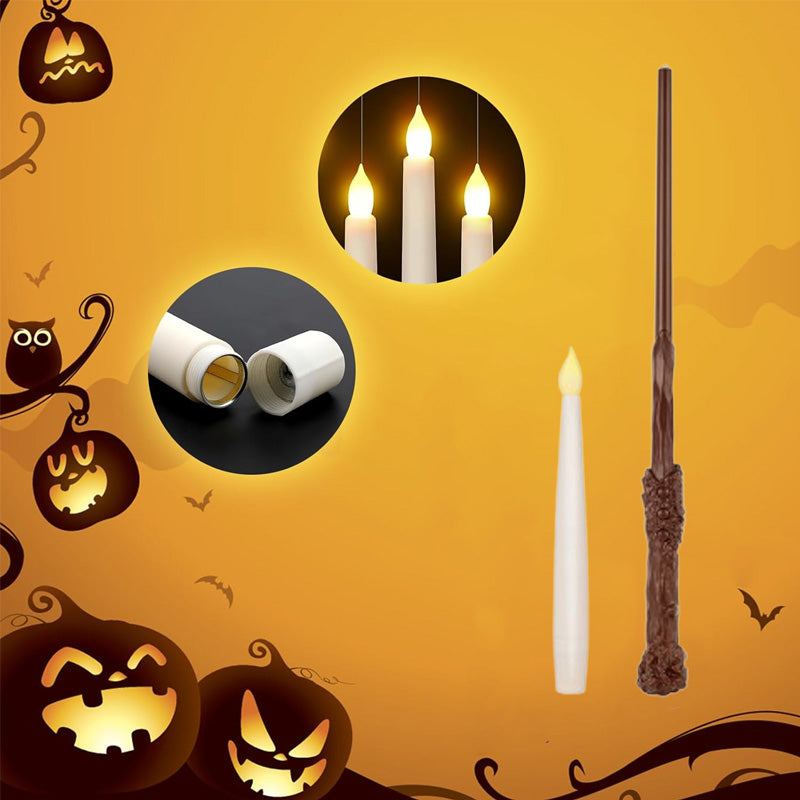 "LED Toverstaf met Zwevende Kaars – Magisch zwevend licht!"