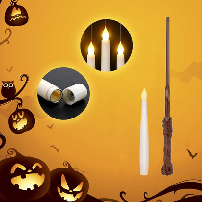 "LED Toverstaf met Zwevende Kaars – Magisch zwevend licht!"