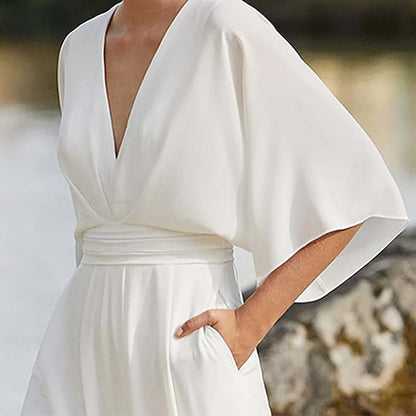 🥰Tijdelijke aanbieding 45% KORTING🎁V-Hals Jumpsuit