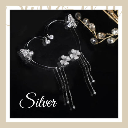 💎🦋 Zirkonia oorbellen met vlinderpoo💖💎